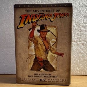 Indiana Jones 4 Disc Set Boxed DVD Set The Complete Movie Trilogy & Bonus Scenes